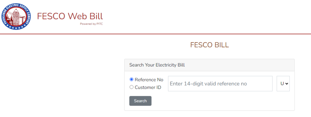 Check FESCO Bill Online