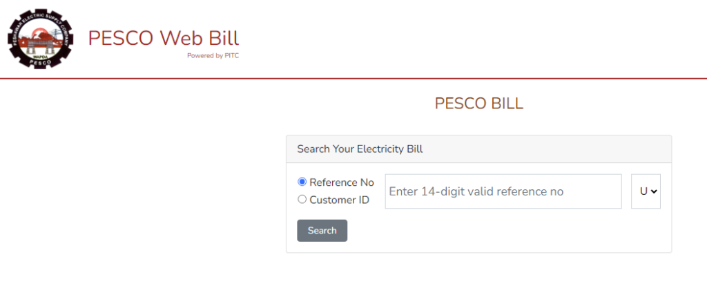 PESCO Duplicate Bill Online