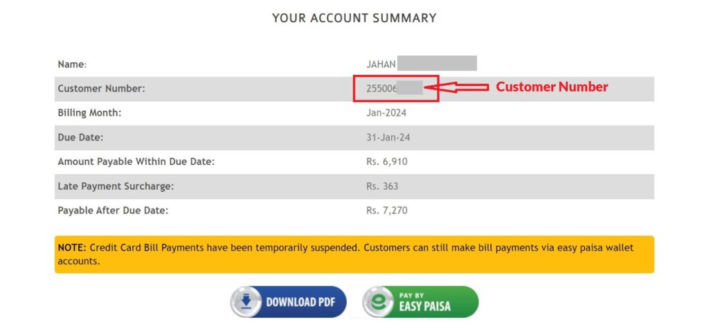 SSGC Duplicate Bill Online